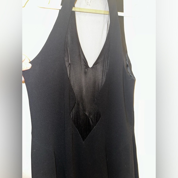 Theia Evening Gown Maxi Black Sleeveless Size 10 - Picture 9 of 10